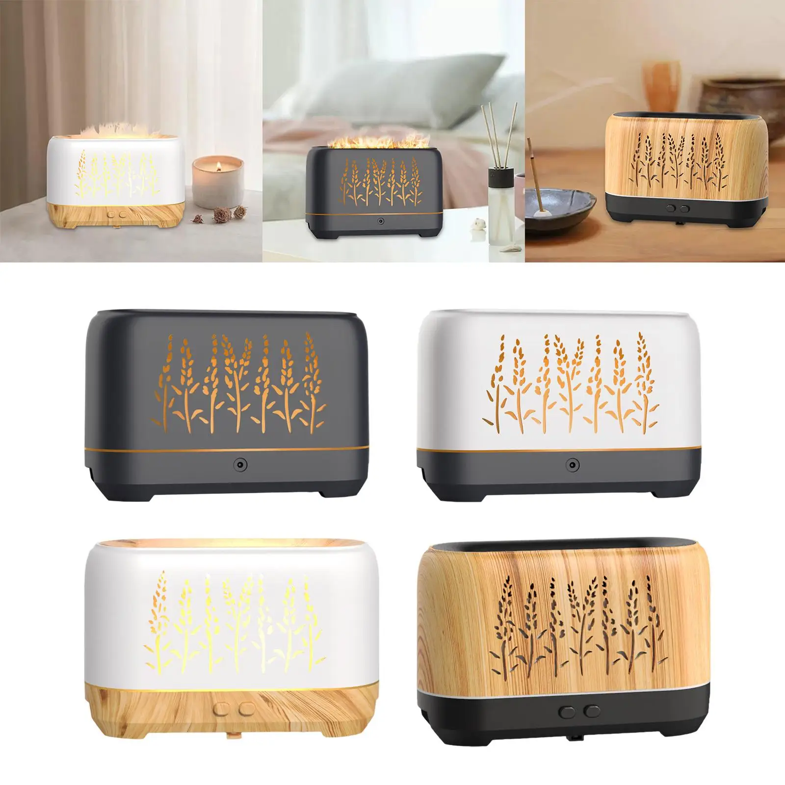 Portable Cool Mist Humidifier Aroma Diffuser USB Silent 200ml Ultrasonic for