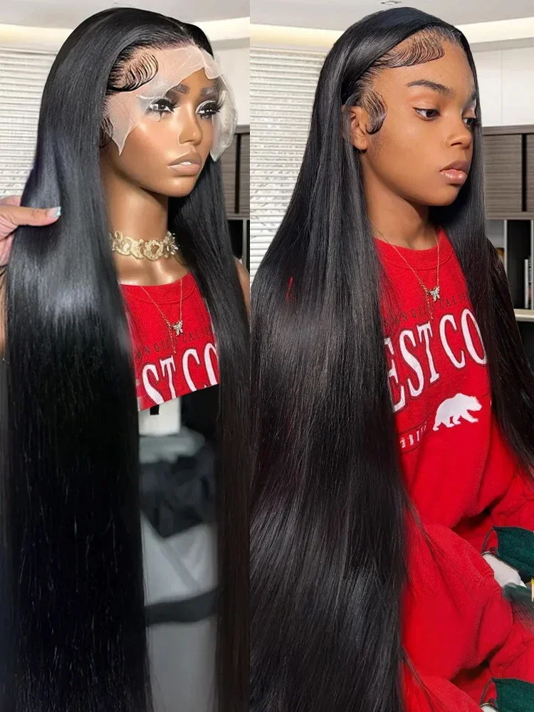 

Valuri 30 40 Inch Straight 13x6 HD Lace Frontal Wigs Human Hair 250 Density 13x4 Lace Front Wig PrePlucked Wigs For Women