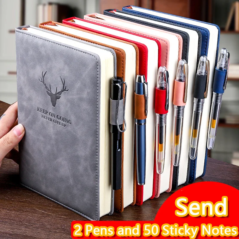 

Сверхтолстый блокнот A5, 360 страниц, кожаный блокнот для дневника, дорожный дневник