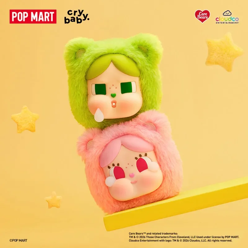 POP MART CRYBABY Care Bears Series Mini Bag Hanging Jewelry Case Blind Box Mystery Box Toys Kawaii Ornament Figurines Home Decor view 4