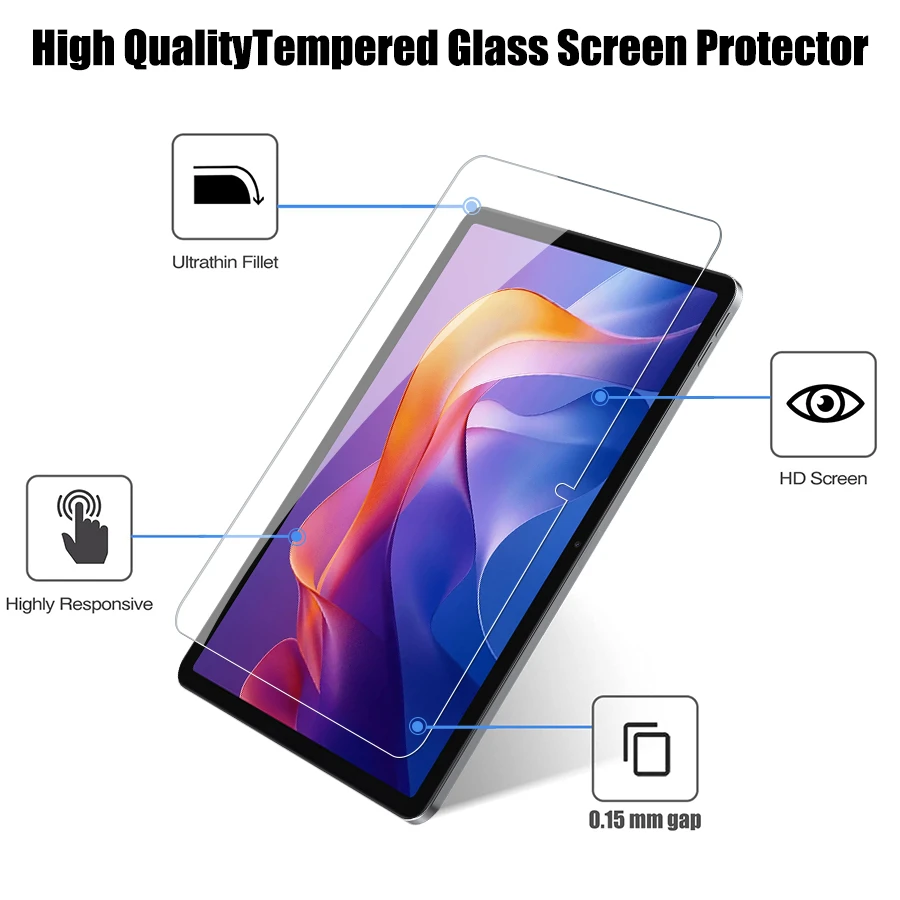Displayschutzfolie aus gehärtetem Glas für Xiaomi Redmi Pad 2 Pro 12.1 HD-Folie – Detail 3
