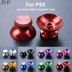 JCD 1 par de Joystick analógico de Metal de aluminio tapa de agarre para mando de PS5 tapas basculantes accesorios de palanca de mando