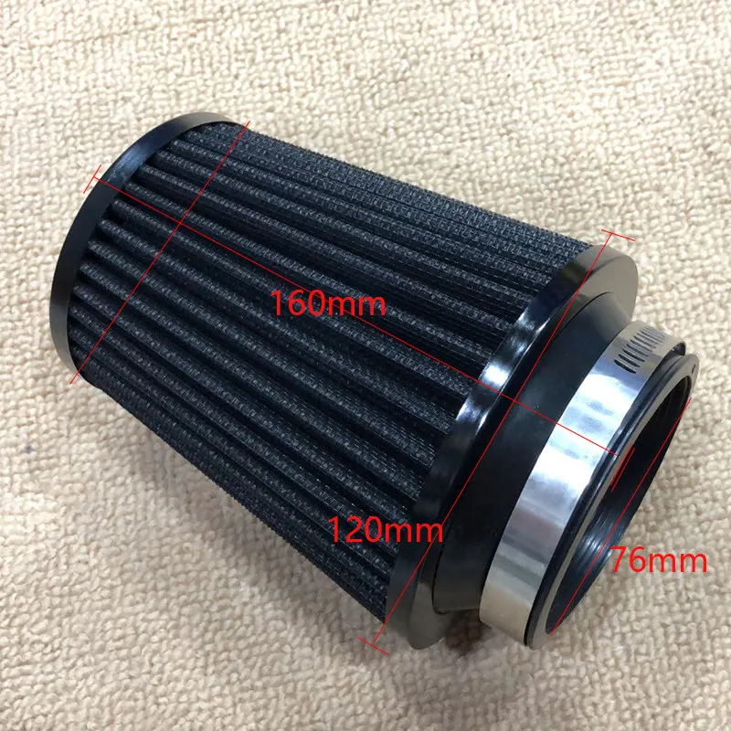 Automobile intake modification Universal air filter Power lifting Modification Intake high flow mushroom head