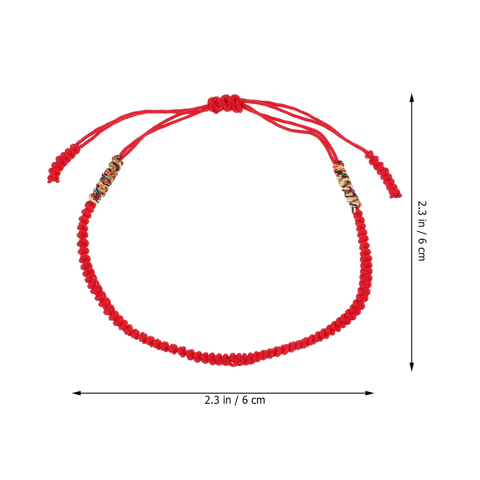 سلسلة حمراء منسوجة سوار قابل للتعديل عقدة سحر حبل سوار خفيفة الوزن المنسوجة يدويا حماية الحظ المعصم مجوهرات أنيقة