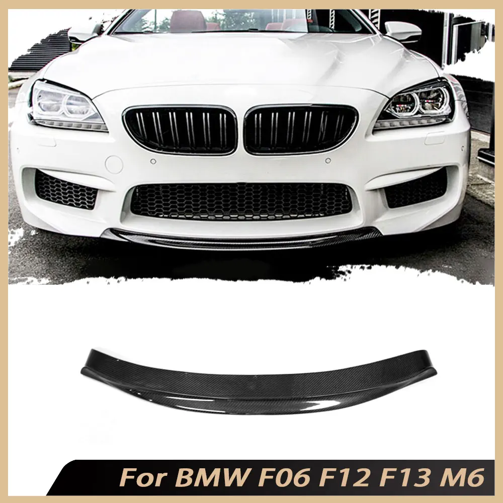 

Carbon Fiber Front Bumper Lip Spoiler for BMW 6 Series F06 F12 F13 M6 2013 - 2018 Front Chin Bumper FRP Car Styling Accessories