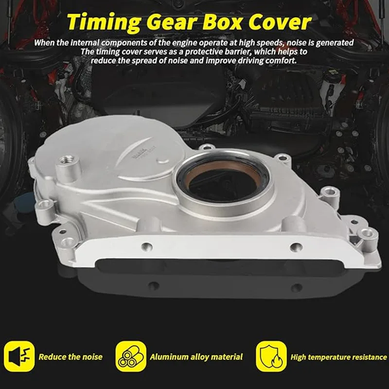 11148512597 11144751132 Crankshaft Oil Seal Front Plastic/Aluminium Timing Cover For BMW F46 218i I8 X2 F39 F20 F22 - Image 2