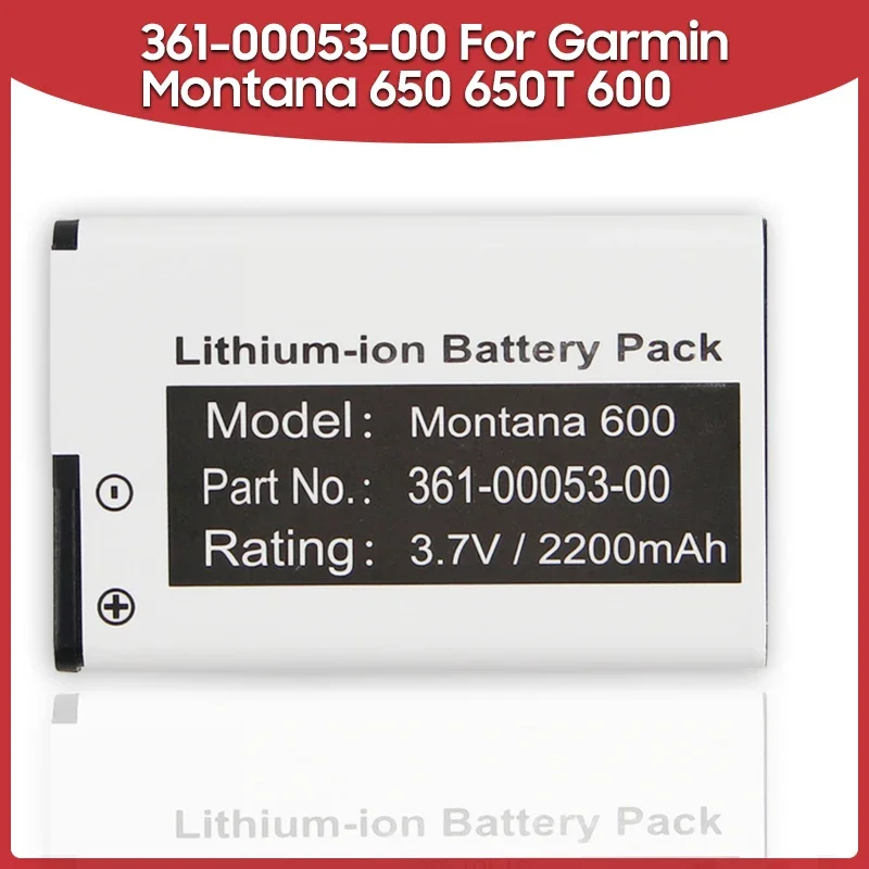 

Replacement Battery 361-00053-00 For Garmin Montana 650 650T 600 361-00053-04 VIRB GPS Handhelds Batteries 2000mAh