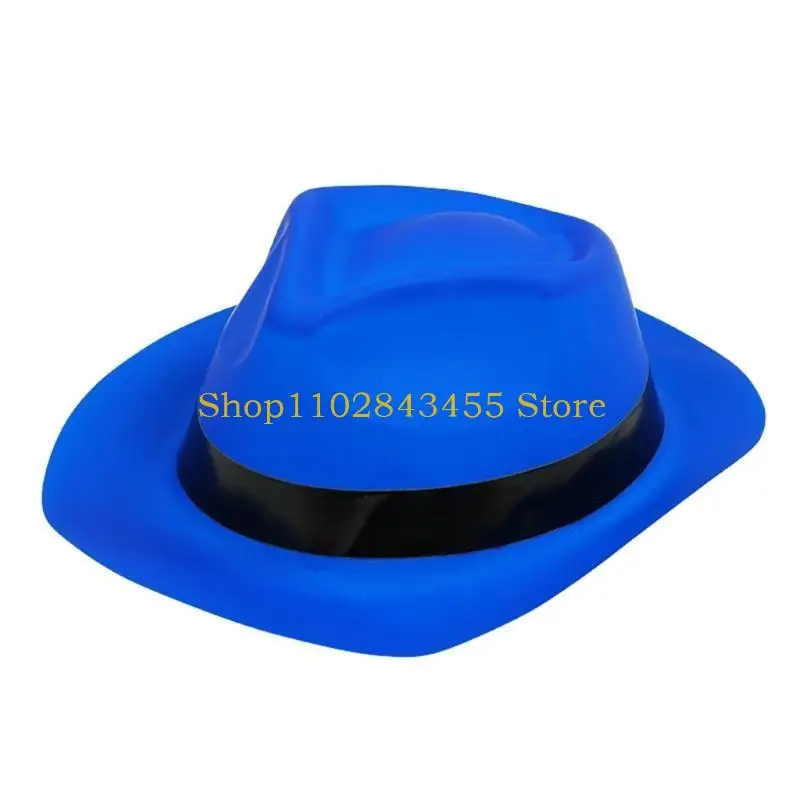 49MC Eye-catching Cowboy Hats Fluorescent Color Hat Novelty Western Hat with Bright
