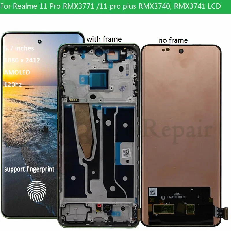مراجعة ونصائح لشاشة LCD لجهاز Realme 11 Pro مع رمز RMX377