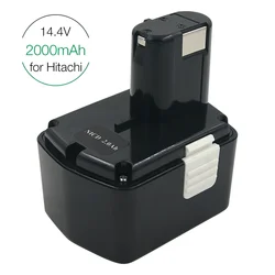 EB1412S EB1414S 14.4V 2000mAh Ni-CD Replacement Rechargeable Battery for Hitachi Cordless Power Tools EB1426H DS14DVF2 DS14DFL