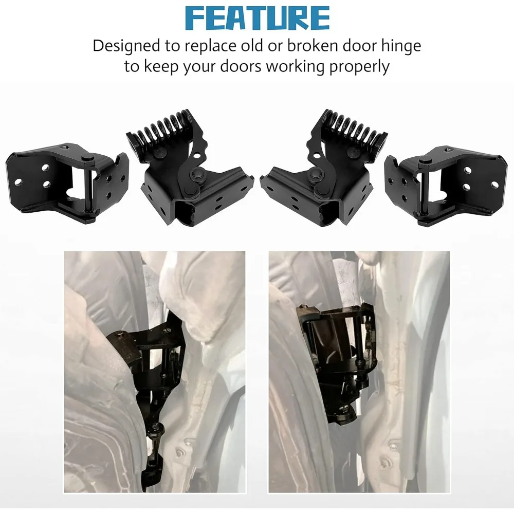 مجموعة مفصلات الباب لسيارات شيفروليه مونتي كارلو SS EL Camino Regal G-Body لسيارات 1978-1988، وصلات علوية وسفلية ببابين، متوافقة مع #4