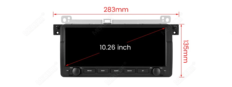 MEKEDE 2Din Android 15 Autoradio für BMW E46 M3 318/320/325/330/335 Rover 75 Coupe Auto-Multimedia-Player Kabelloses CarPlay Android Auto DSP BT RDS FM Radio EU-Karten GPS-Navigation – Detail 6