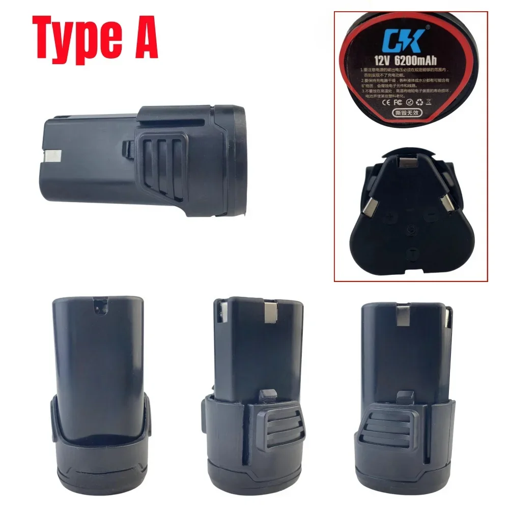 Air transport Universal 12V 6200mah Battery Rechargeable Li-Ion for Electric Screwdriver Pistol Drill Mini Angle Grinder Tool