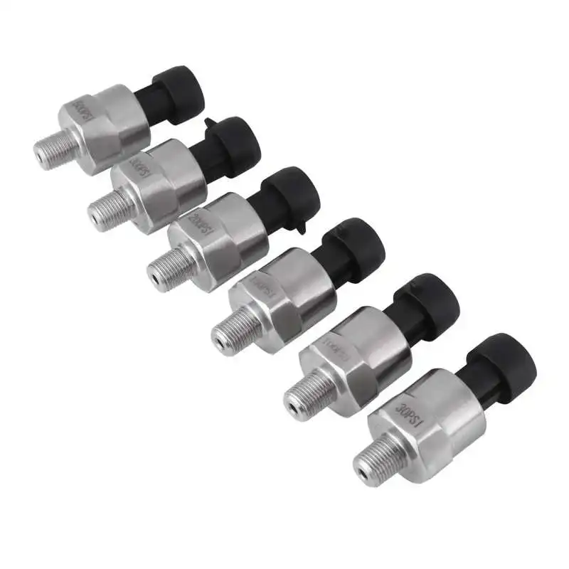 1Pcs 1/8NPT Thread Pressure Gauge Transducer Stainless Steel Pressure Sender Sensor For Oil Fuel  Water High Quality