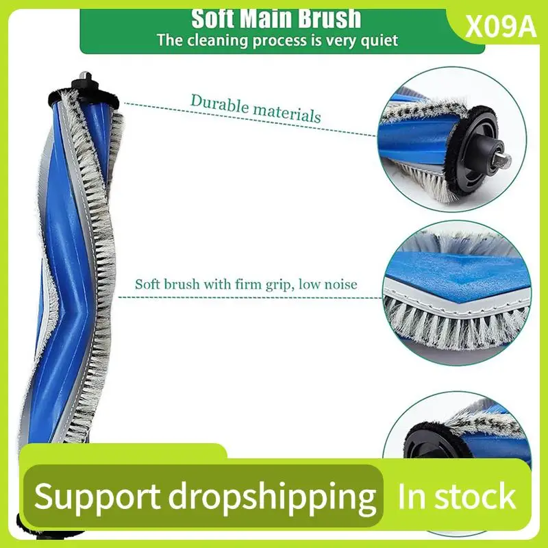 

X09A 3 Set For Ecovacs Deebot X5 Omni / X5 Pro Vacuum Cleaner Main Side Brush Hepa Filter Mop Cloth Dust Bags