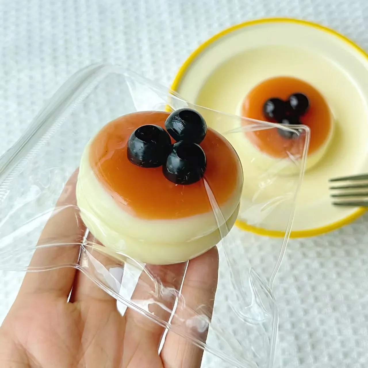 Jumbo Souffle Cake Squishy Toy Xiaohongshu Hot High Appearance Mud Texture Stress Relief Fidget Anti Stress Squeeze Toy Gift