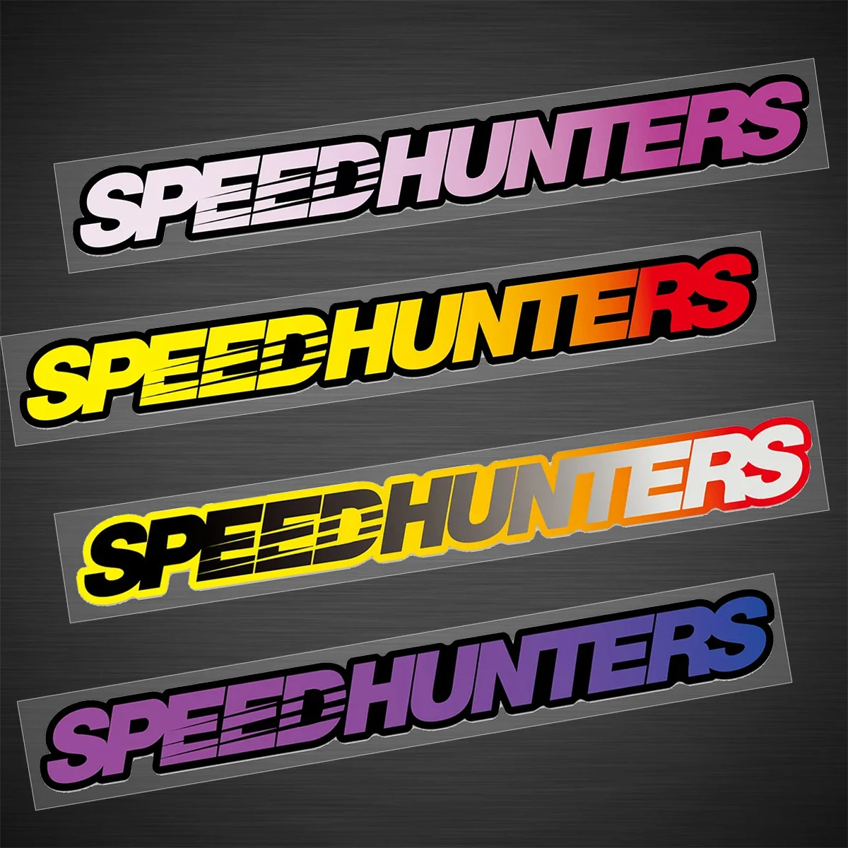 

2PC Speedhunters Motorcyle Stickers Waterproof for Motorbike Front Fairing Fuel Tank Electric Scooter Body Decals Decoration