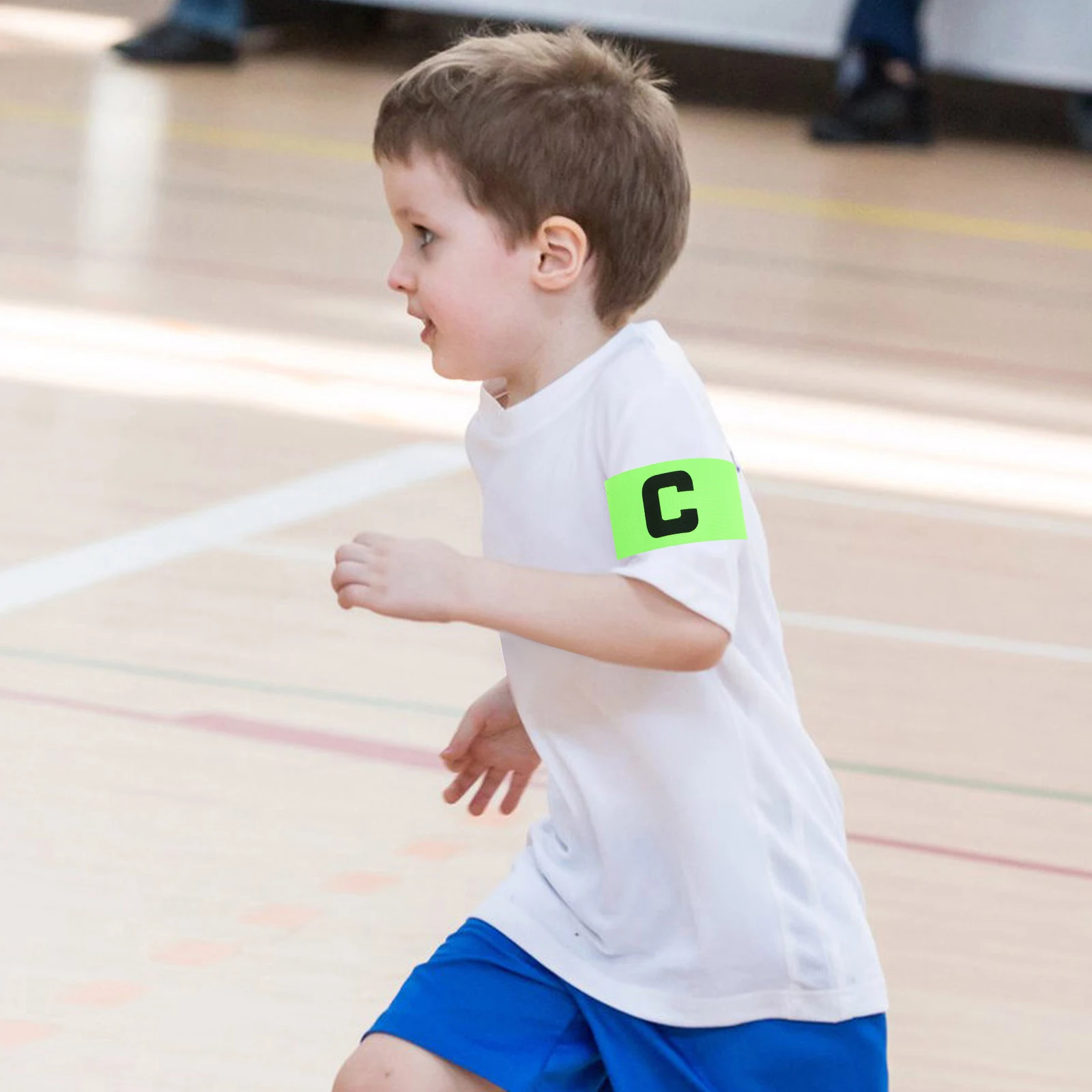 

6Pcs Football Captain Armband Soccer Team Captain Mark Band Wear-Resistant Elastic Sports Leader Armbands Soccer Match Use