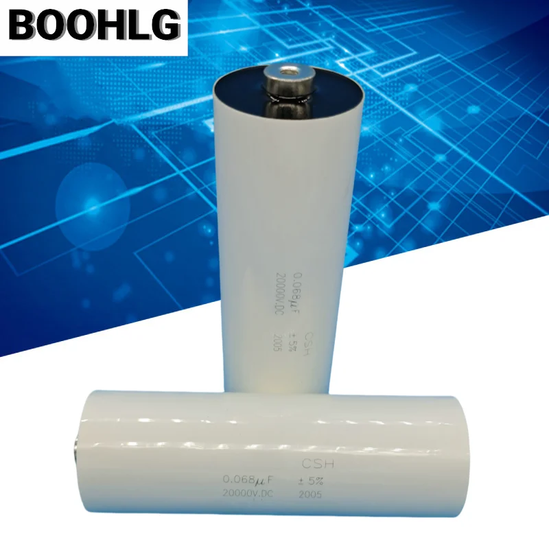 

1PCS high voltage, inductive, polarity-free film capacitor 0.068UF 683 20000V 20KV 45X130MM