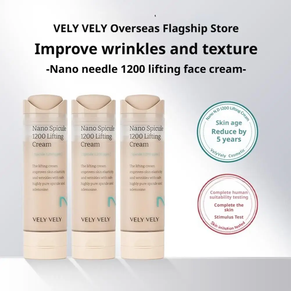 

Triple Lifting Complex Face Cream Nano Microneedle Tech Reshaping Youthful Contour Anti-Aging Firming Cream Non-Sticky 50ml