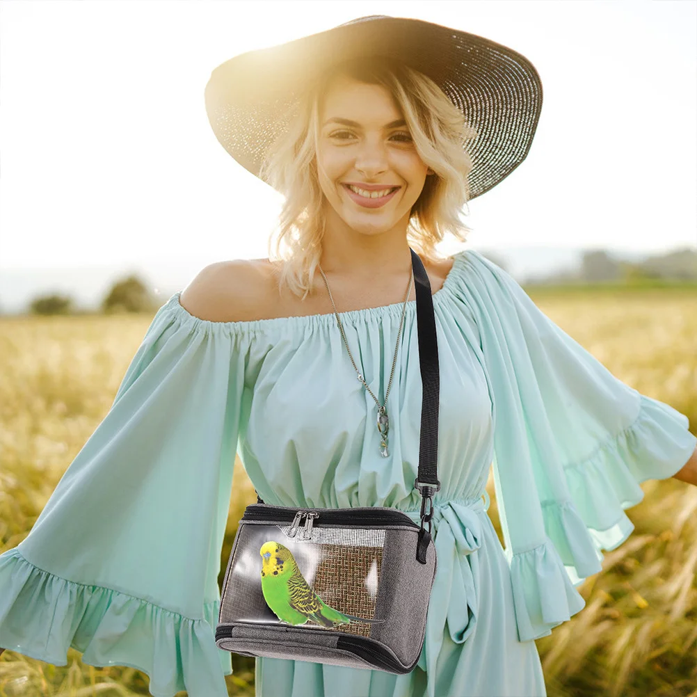 

Small Pet Carrier Bag Portable Zippered Hamster Carrier Breathable Outdoor Travel Pet Holder Bag Breathable Rat Cage