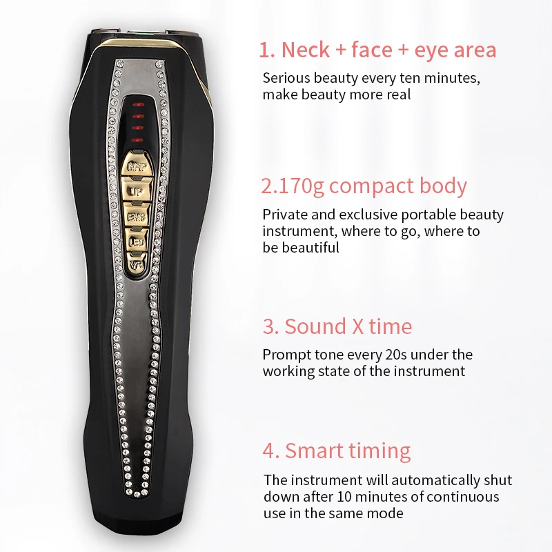 2024 Multifunction LED Photon RF Lifting Beauty Equipment EMS Pusle Vibration Massager Skin Rejuvenation Face Care Beauty Device