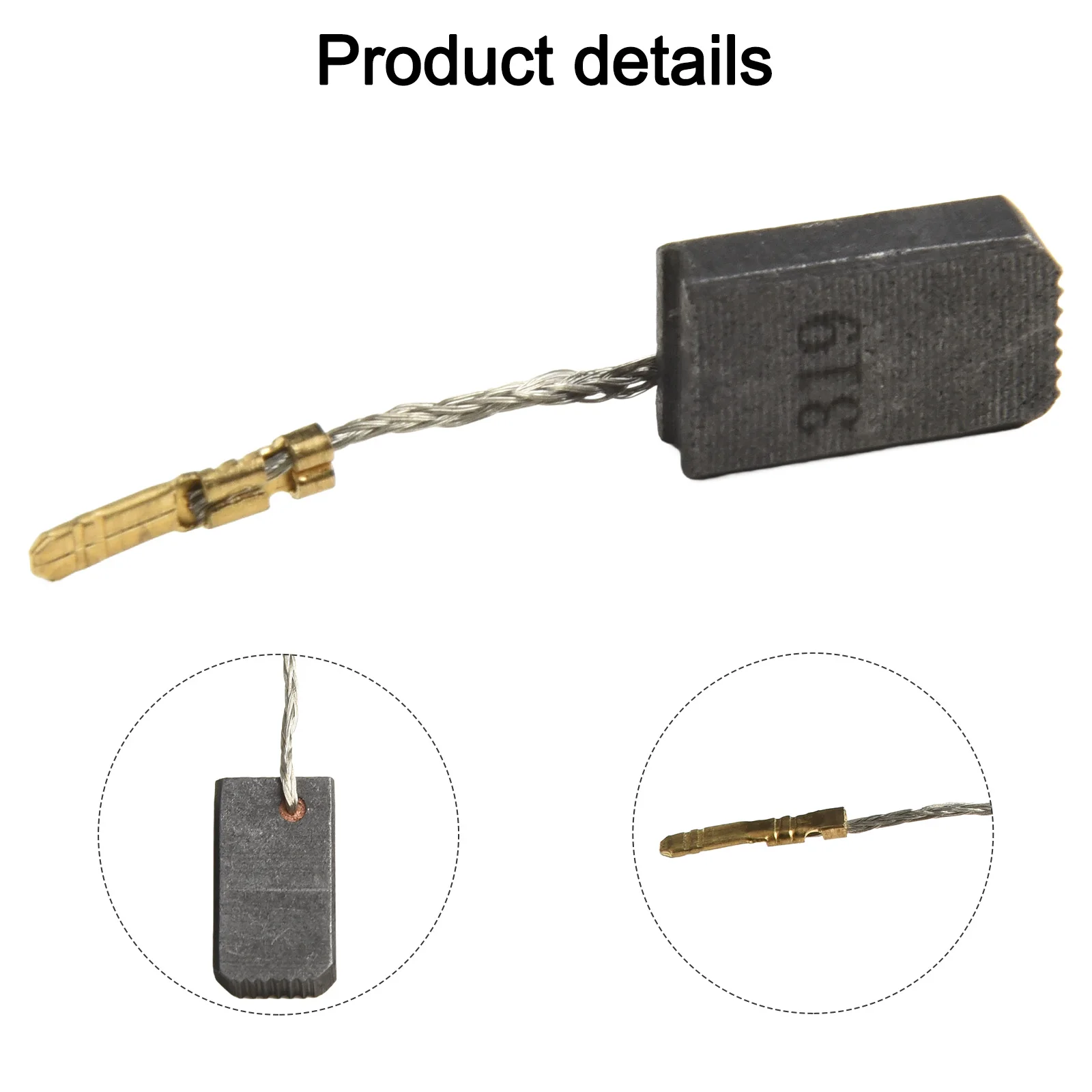 W8-115 Replacement Carbon Brush Tool Maintenance Metal Carbon Material Power Tool Replacement Part For WE14-150Quick