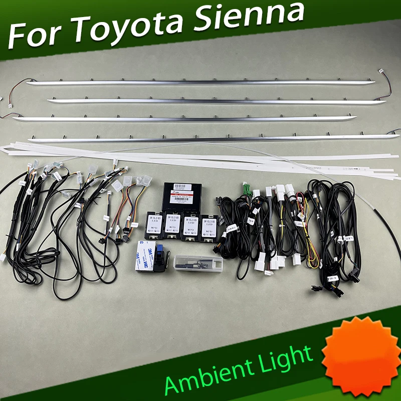 

For Toyota Sienna Ambient Lights + APP Control 64-Color Multi-Mode Conversion