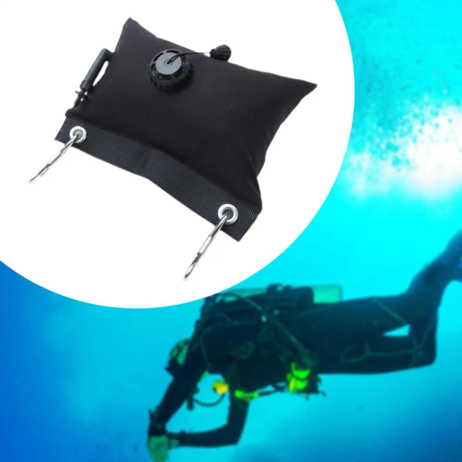 Diving Buoyancy Bag with Stainless Steel Hook Water-resistant Mesh Dive Bag for Scuba Equipment for Underwater Photography