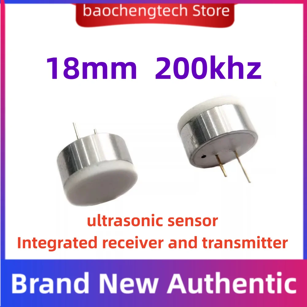 18MM ultrasonic sensor 200kHz high-frequency rectifier RT waterproof Electric eye ranging liquid level stroke 50mm 100mm