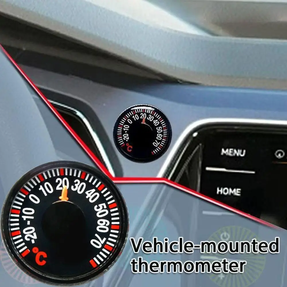 

1/2/3/4/5/6/8/10PCS Mini Waterproof Car Thermometer 20mm Compact Temperature Gauge Indoor Outdoor Temperature Monitoring Tool