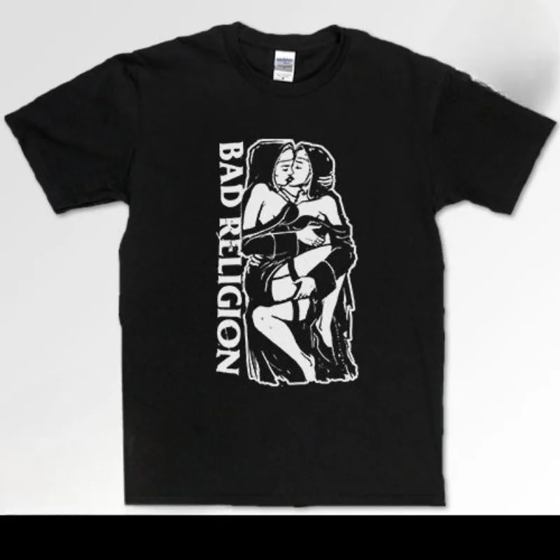 

Футболка Bad Religion Rock Band, мужская летняя модная уличная трендовая хлопковая удобная свободная мужская и женская одежда с короткими рукавами
