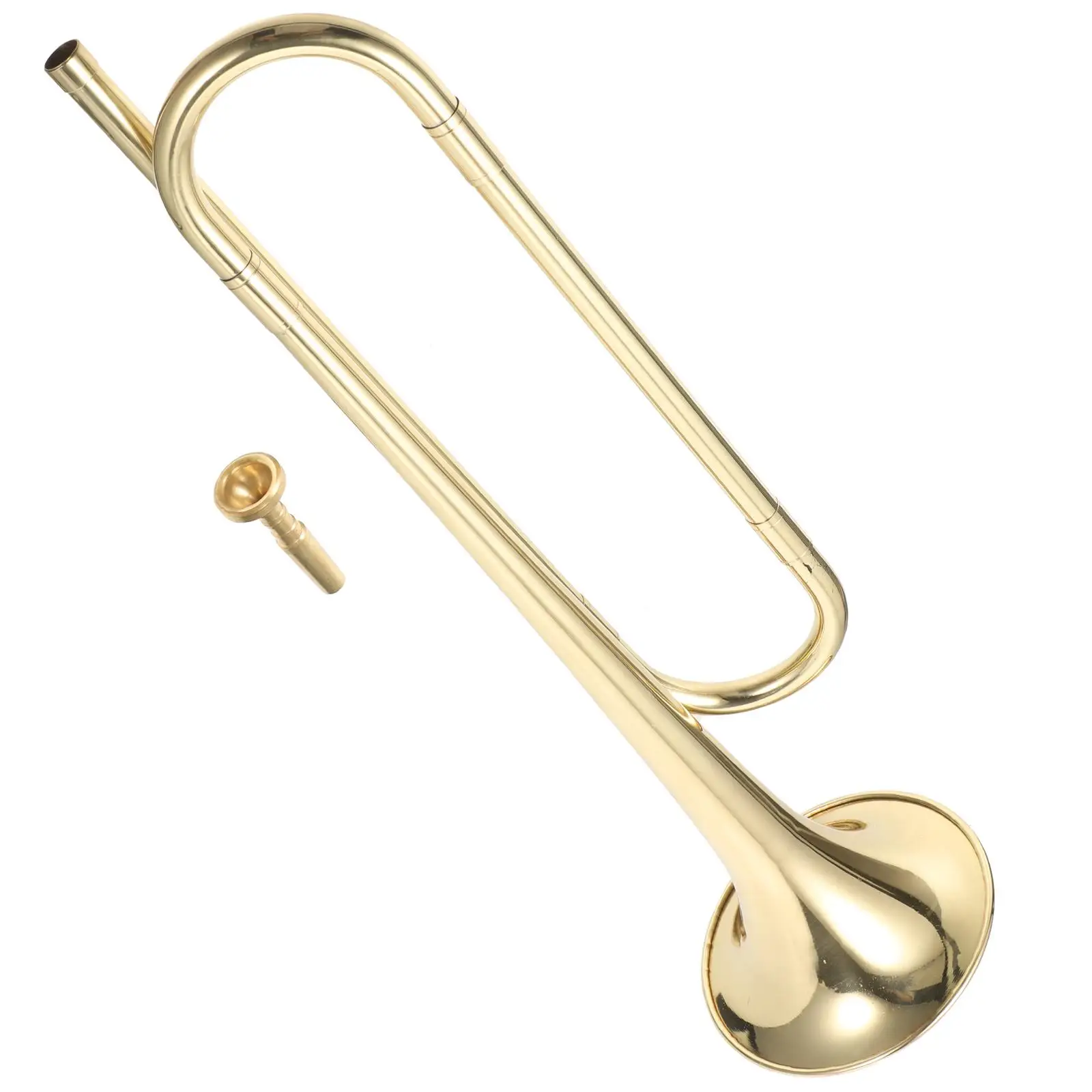 

B Flat Instrument for Beginners Kids Learning Brass Material Stage Useful Trumpet Instrument Stage Performance Students
