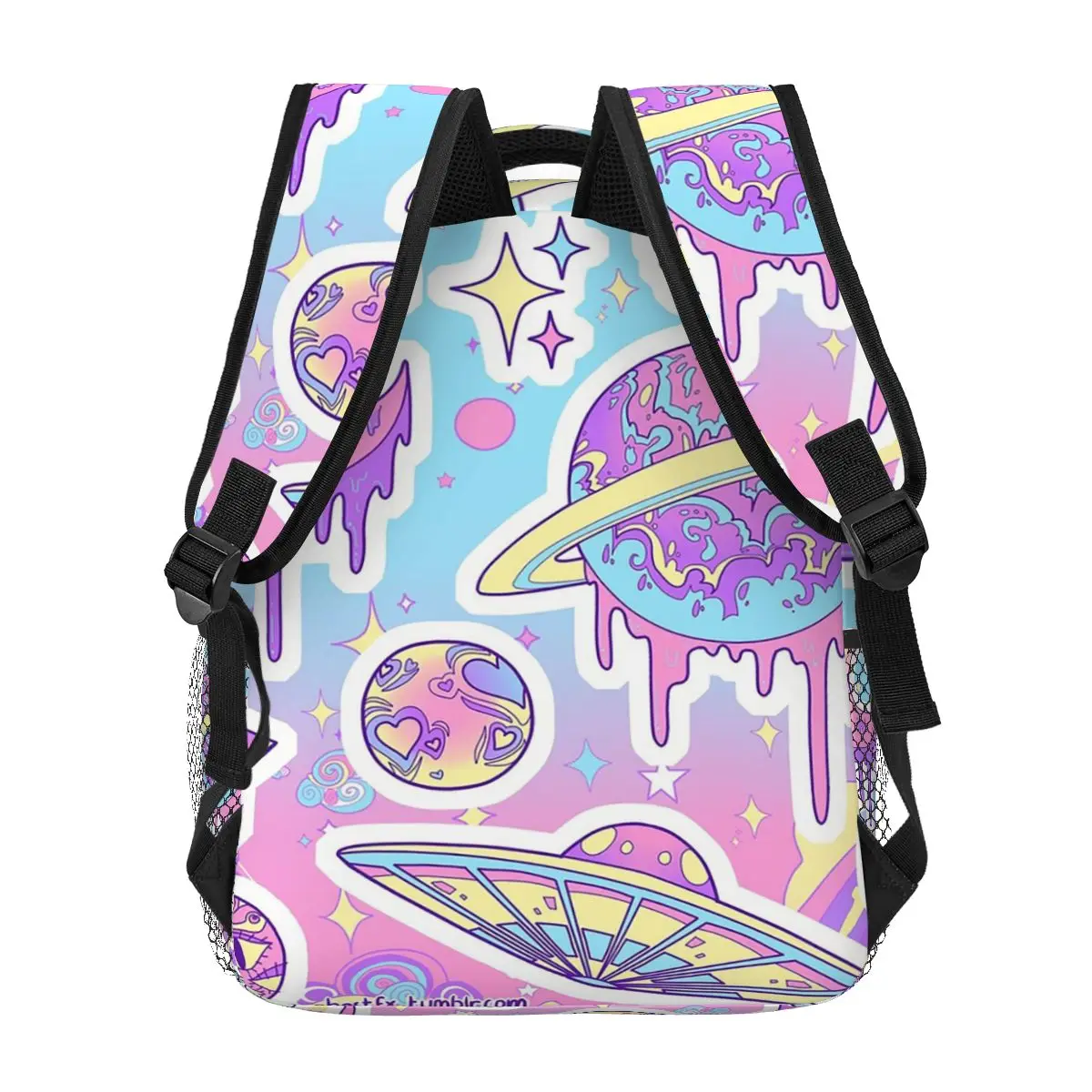 Mochila Pastel Galaxy para niños y niñas, morral escolar de dibujos animados para ordenador portátil, bolso de hombro de gran capacidad