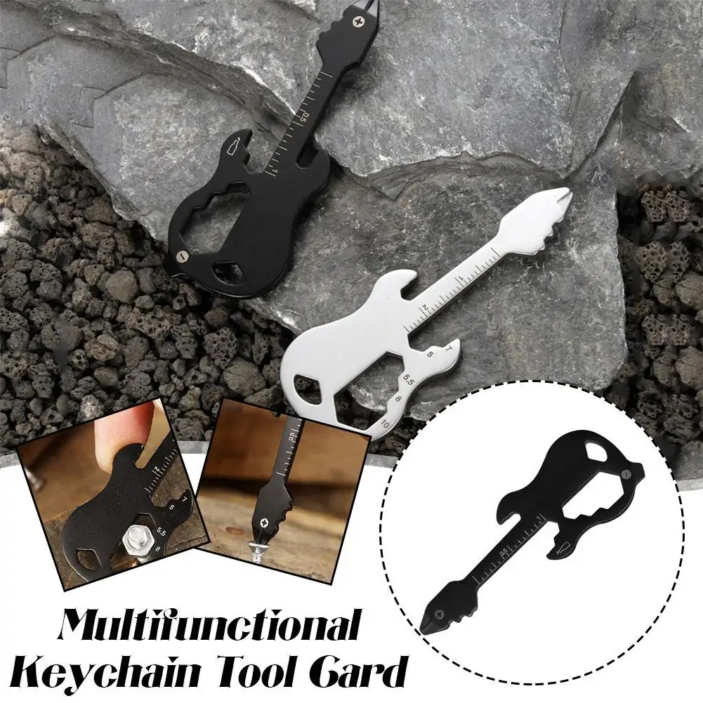 

EDC Multi-function Keychain Tool Card Gift Pocket Tool Multi-function EDC Tool Card Keychain Portable Multi-function G0Z0