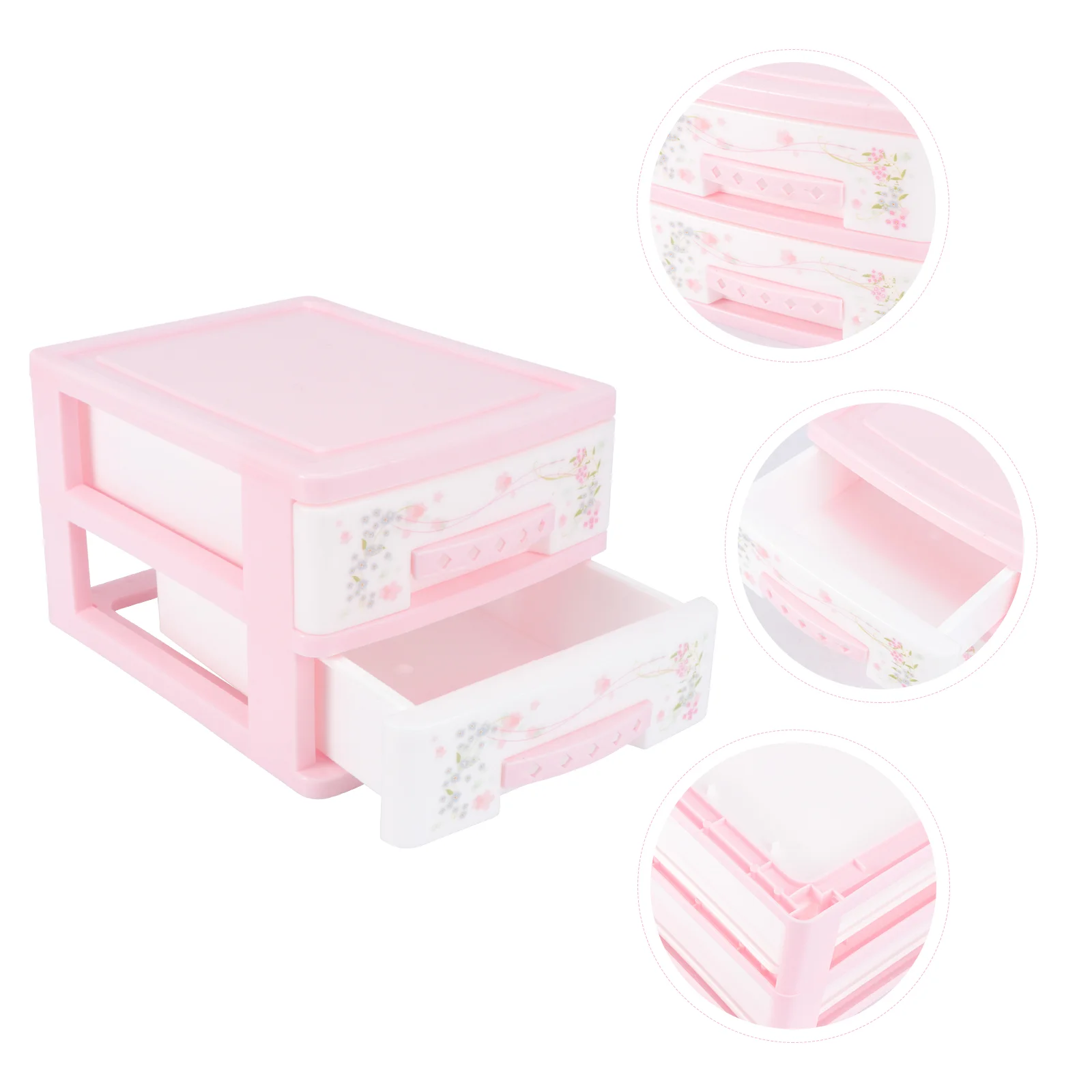 

Jewelry Storage Cabinet Drawer Case Plastic Container Organizer Multi-layer Girly Box Makeup Pp Kids Hairpin Medicine