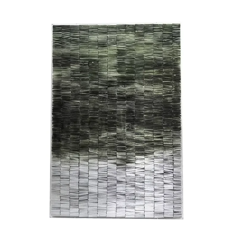 Museum Custom Gradient Mosaic 3D Paper Wall Art Painting Handmade Mixed Media Layered Paper Sculpture Wall Decor in Acrylic
