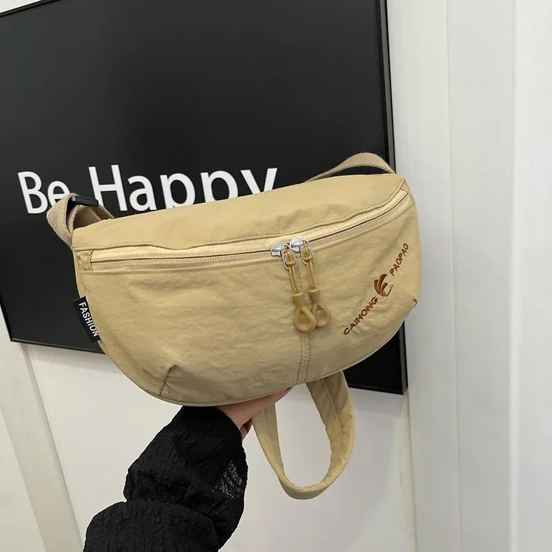 pochete-feminina-de-cor-solida-estilo-simples-leve-de-nylon-bolsa-de-ombro-peito-elegante-cinto-moda-pacote-de-cintura
