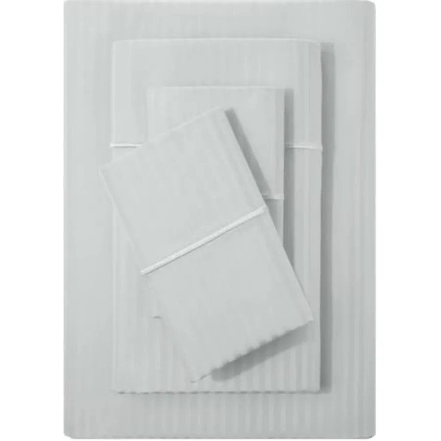 

Комплект постельного белья Feaer, 500 ТС, 100% хлопок, мягкий, дышащий, 4 предмета, глубина 8 дюймов, сатиновое плетение, в полоску