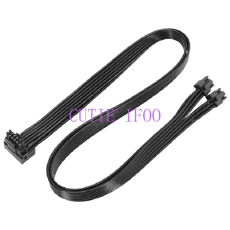 ATX3.0 PCIE 5.0 12VHPWR Dual 8Pin Male To 16pin Male Straight or Angle Elbow GPU Power Cable for Dell R740 R740XD