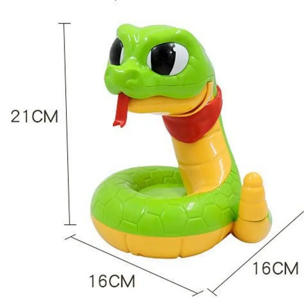 Cartoon Electric Rattlesnake Toys Snake Head Pop-up Snake for Children Toys