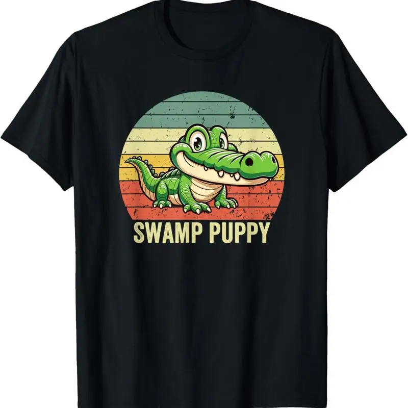 

Swamp Puppy On Vintage Sunset T Shirt