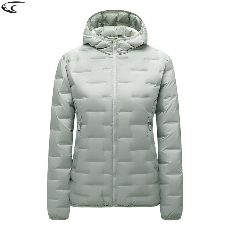 LNGXO المرأة سترة شتوية تسلق التخييم المشي لمسافات طويلة خفيفة الوزن مبطن الستر مقاوم للماء يندبروف سترة واقية دافئة مقنعين #1