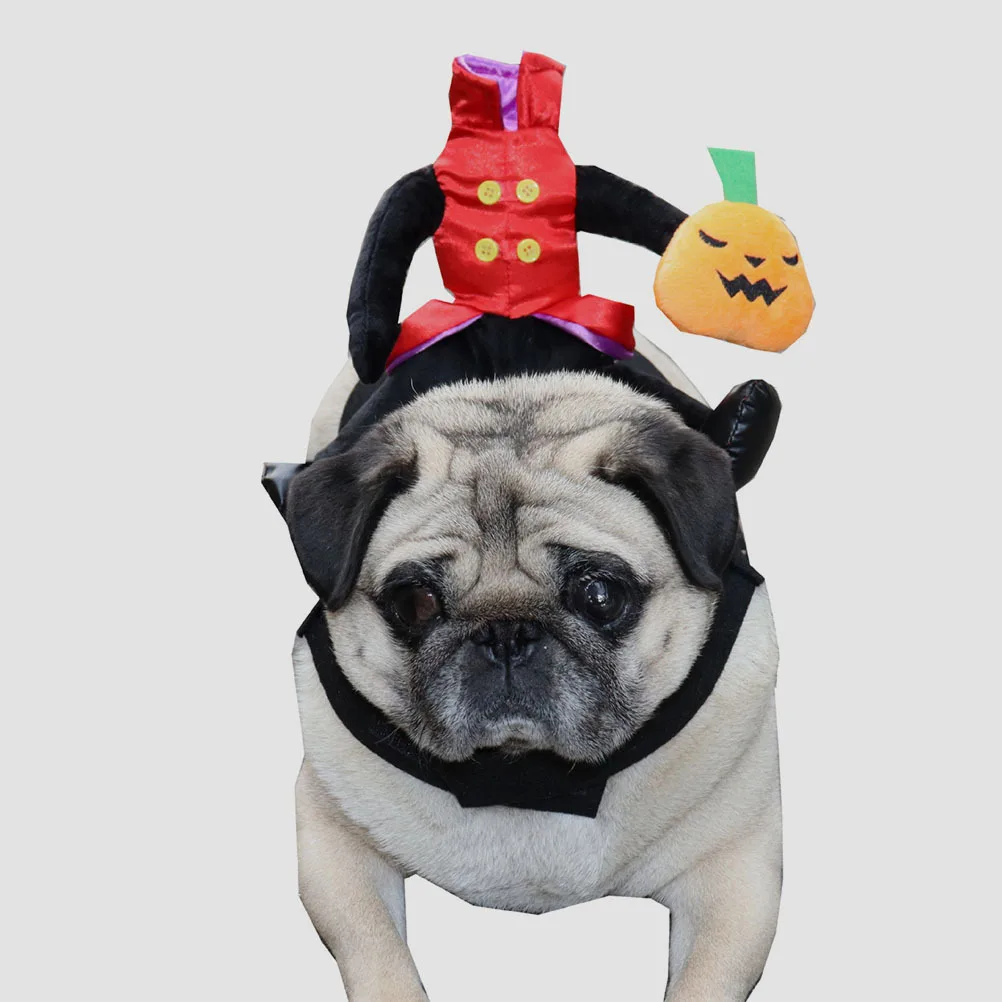 

Halloween Elements Dog Costume Pumpkin Theme Festival Outfit Comfortable Cosplay Clothes for Dogs Cats Halloween Party Wear
