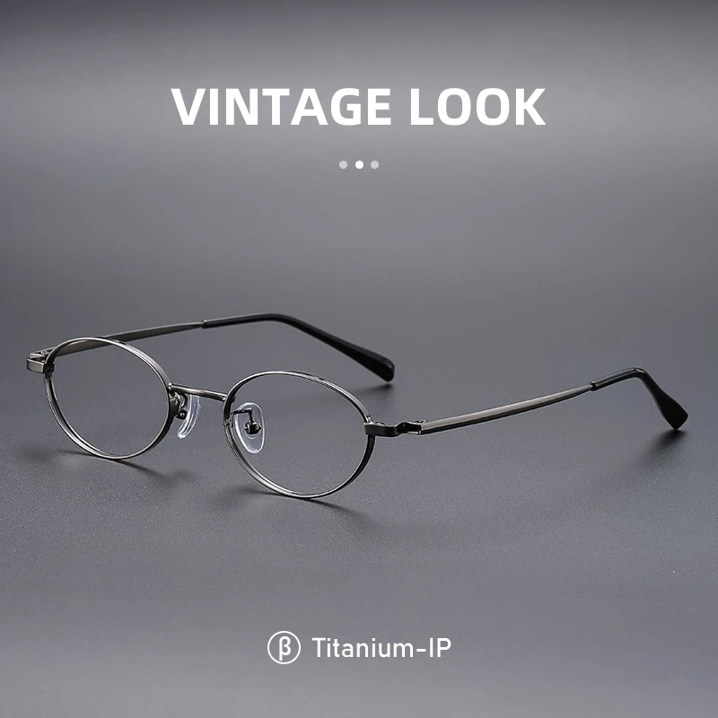 FIRADA Occhiali Comfort Moda Retro Lusso Occhiali ovali di piccole dimensioni 2025 Montatura per occhiali da vista ottica per le donne 2454-C