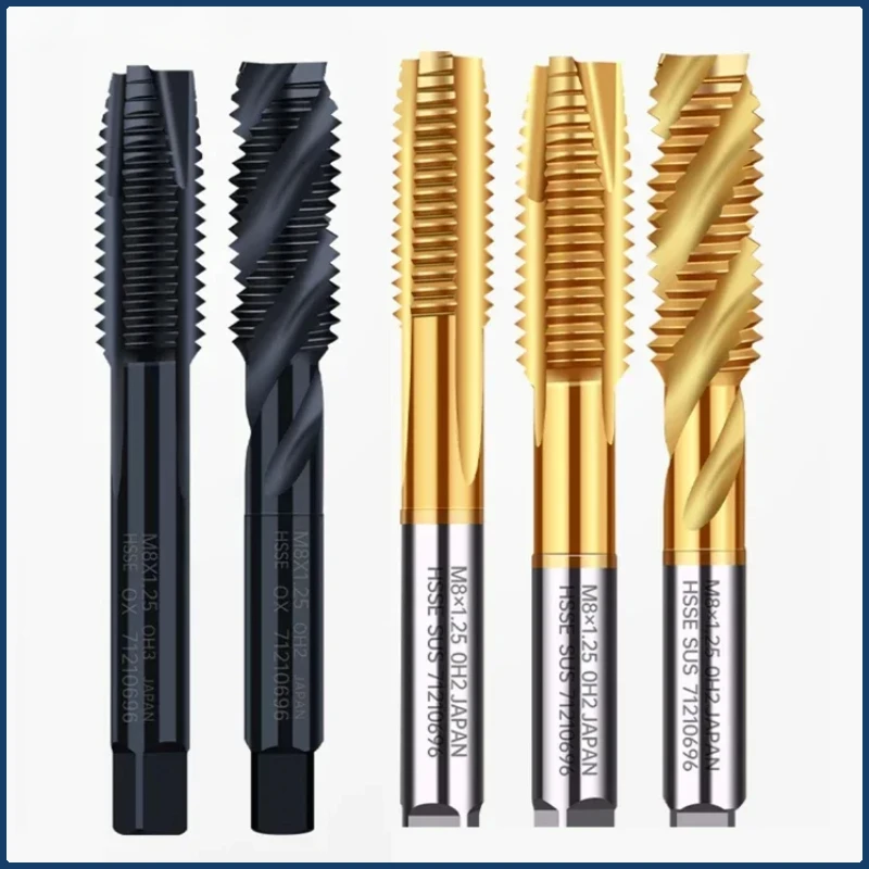 

Metric Screw Tap 1pc HSS M2-M24 Thread Titanium Coated Machine Plug Threading Tools Spiral Tap Drill