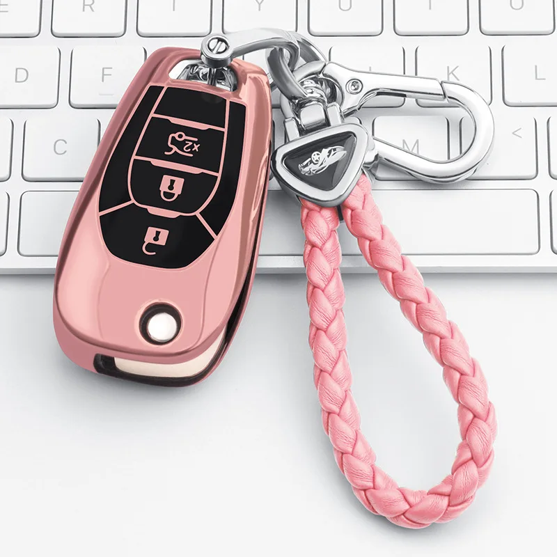Soft TPU Folding Car Key Covers Case Fob Shell For chevrolet Spark Sonic Camaro Volt Bolt Trax Malibu Cruze Keychain Productor