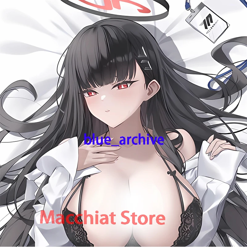 Dakimakura anime blue_archive  rio Double-sided Print Life-size body pillows cover Adult