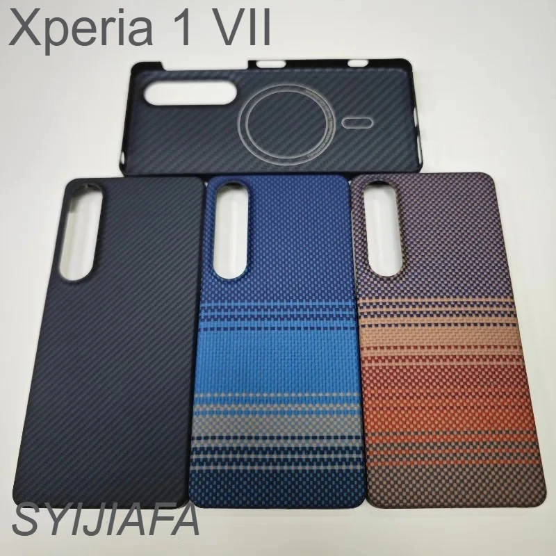 

Magnetic Aramid Fiber Phone Case For Sony Xperia 1 VII Carbon Fiber Case Cover Shockproof Mobile Phone Accessories