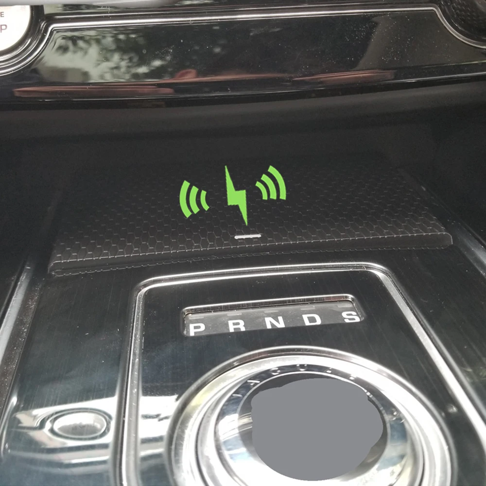 Car wireless charging for jaguar f pace XE XF XFL 2016 2017 2018 phone charger holder quick charge accessories interior trim